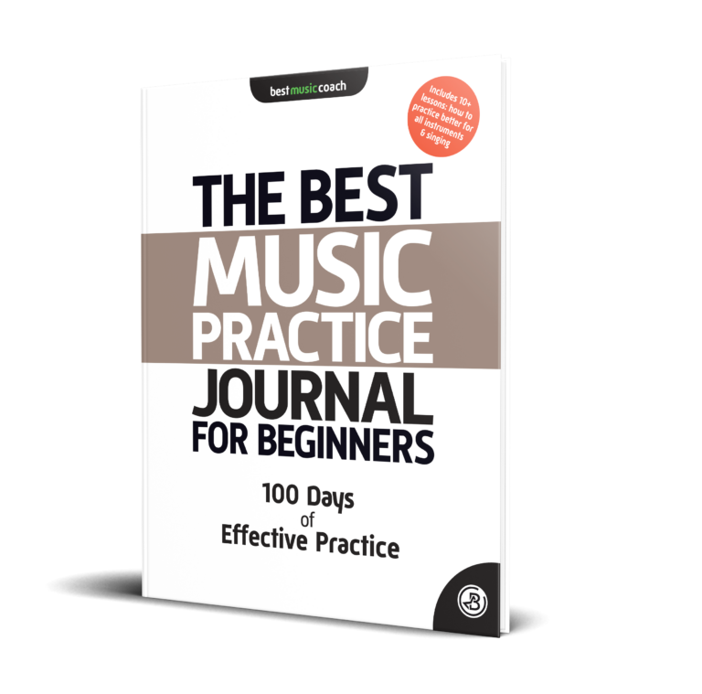 The Best Music Practice Journal for Beginners cover