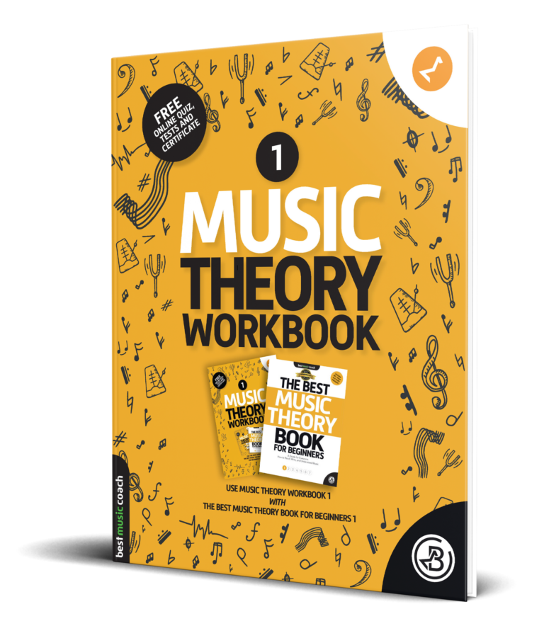 The Best Music Theory Workbook for Beginners 1 cover